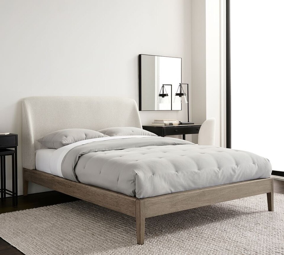 Layton Upholstered Platform Bed Pottery Barn Australia